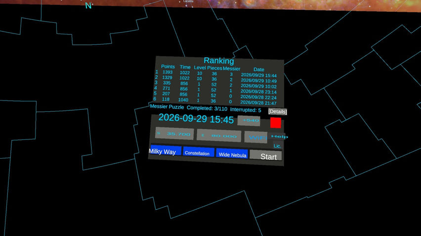 Deep Sky Jigsaw VR - 110 Messier Puzzles