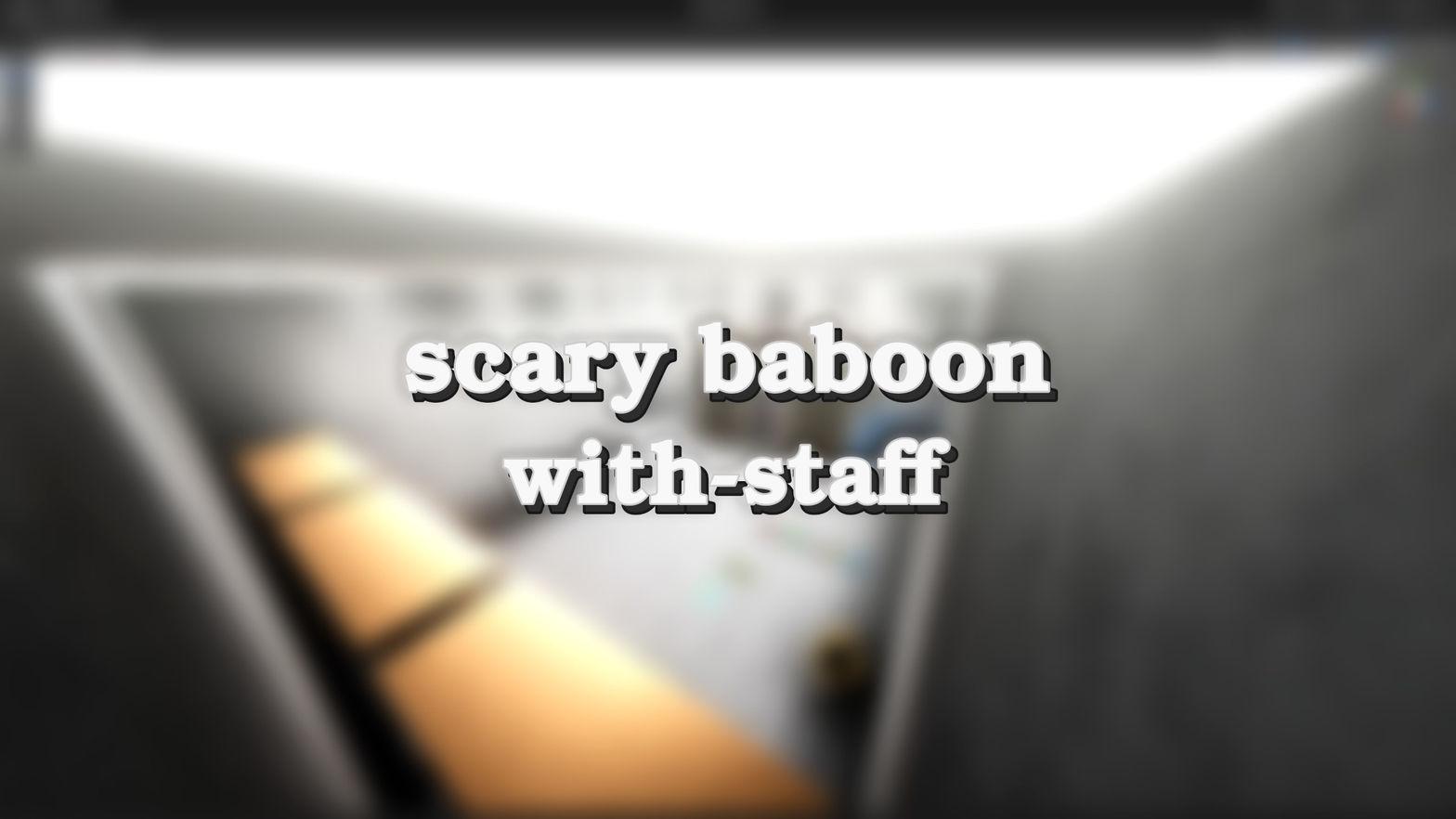 Scary Baboon With-Staff