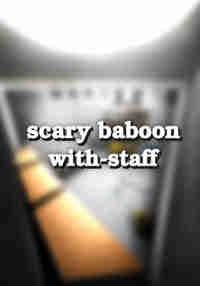 Scary Baboon With-Staff