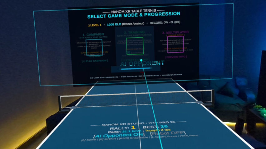 Table Tennis XR: Spin Arena