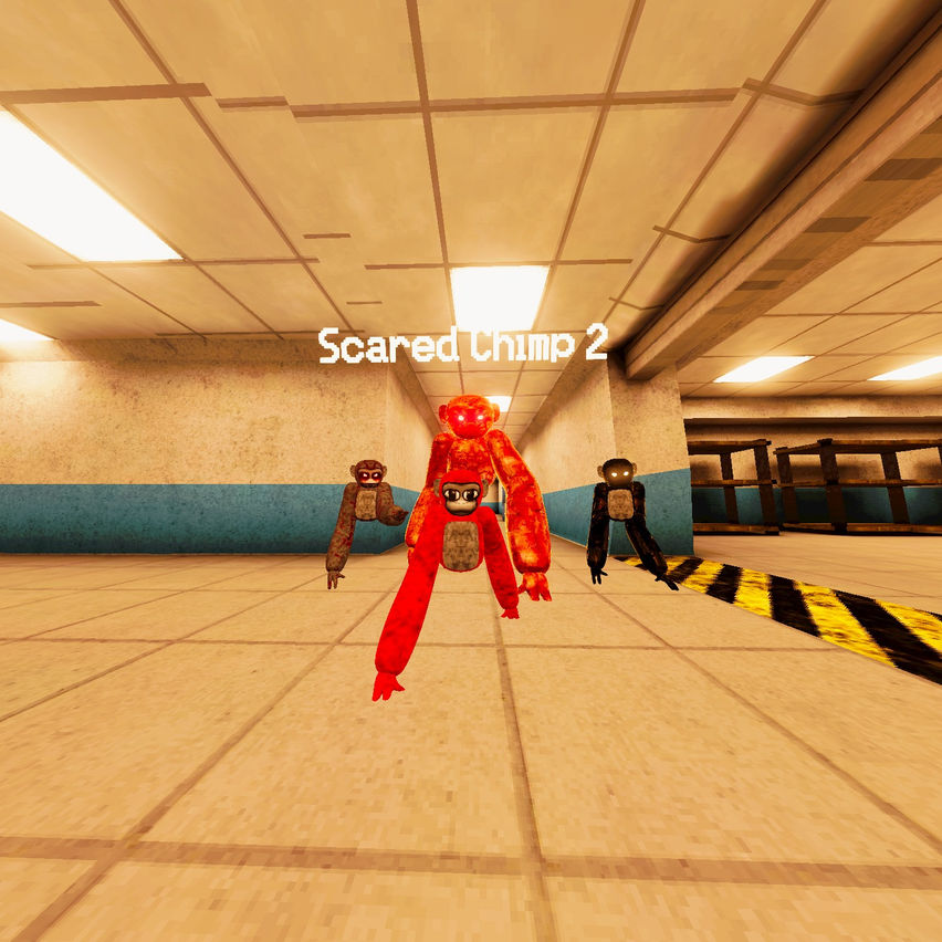 Scared Chimp 2