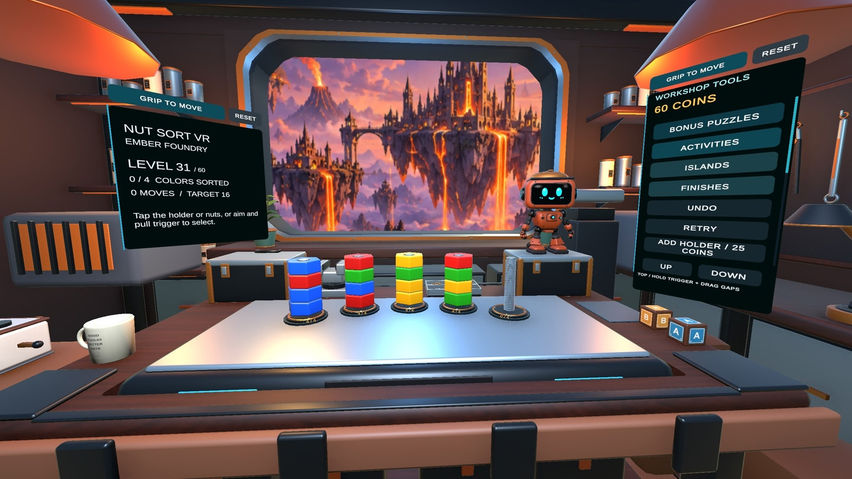 Nut Sort VR: Bolt's Workshop