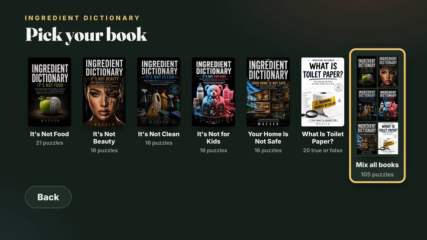 Ingredient Dictionary The Party Game