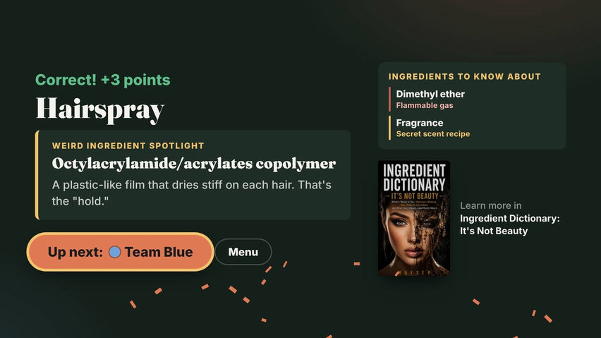Ingredient Dictionary The Party Game