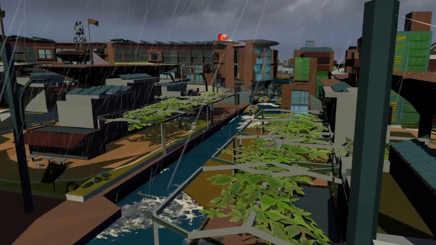 Future World Vision Floating City VR